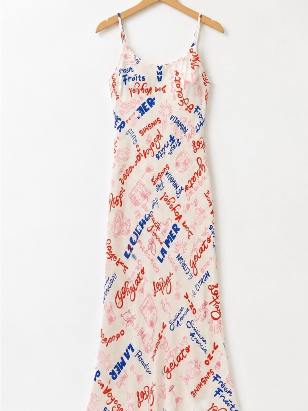 ASTR The Label Graphic Print Maxi Dress XS NWT Euro Summer Resort